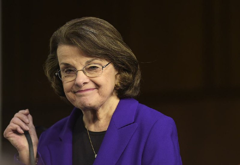 In this March 22, 2017, file photo, Senate Judiciary Committee's ranking member Sen. Dianne Feinstein, D-Calif. returns on Capitol Hill in Washington, D.C., to hear testimony from Supreme Court Justice nominee Neil Gorsuch. Feinstein, who turns 84 June 22, 2017, is showing no signs of slowing down and is raising lots of campaign money, even if she hasn't declared her intention to run again in 2018. 