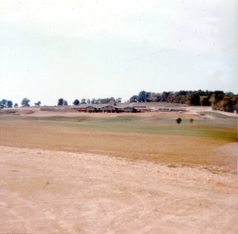 Photo courtesy of Angie Rader Angie Rader, a docent at the Bella Vista Historical Museum, has a family photo album that contains photos from the early days of Bella Vista Village. This image shows how the Bella Vista Country Club looked during construction in late 1968.