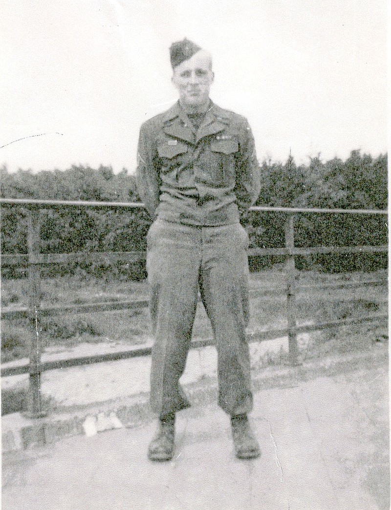 Keith Bryant/The Weekly Vista A photograph taken of Andy Anderson in Europe during his service in the Army Corps of Engineers.
