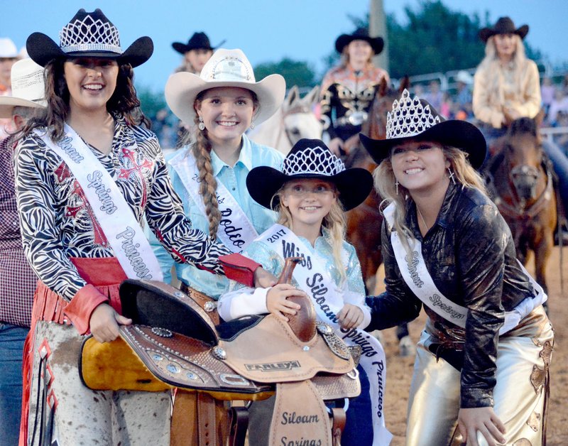 Michael Burchfiel/Herald-Leader Kodi Starkey was named the Siloam Springs Rodeo Princess on Saturday, during the 59th annual rodeo.
