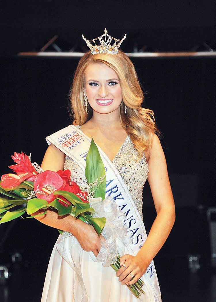 Aubrey Elizabeth Reed of Russellville was crowned the 2017 Miss Arkansas Outstanding Teen during Friday’s pageant at the Robinson Center in Little Rock. 