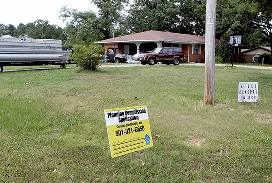 The Sentinel-Record/Richard Rasmussen WATER TANK LOCATION: An appeal of the conditional-use permit the Hot Springs Planning Commission granted the city to place a 170-foot tall water tank at 103 Marquette Place has delayed the project.