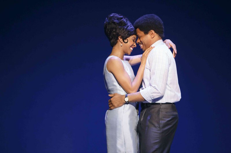 Courtesy Photo Chester Gregory and Allison Semmes portray music industry icons Berry Gordy and Diana Ross in “Motown: The Musical.”