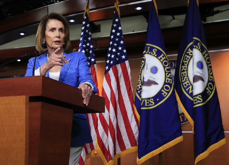 House Minority Leader Nancy Pelosi said Thursday of her detractors that the “decision about how long I stay is not up to them.”