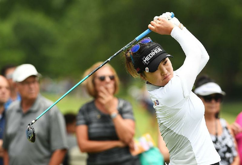 So Yeon Ryu fired a tournament-record 10-under 61 on Saturday to take a five-stroke lead into today’s final round of the Northwest Arkansas Championship at Pinnacle Country Club in Rogers. Ryu had 10 birdies in the round to move to 16-under 126 for the tournament. Stacy Lewis and Moriya Jutanugarn are tied for second. Amy Yang sits in fourth at 9 under.