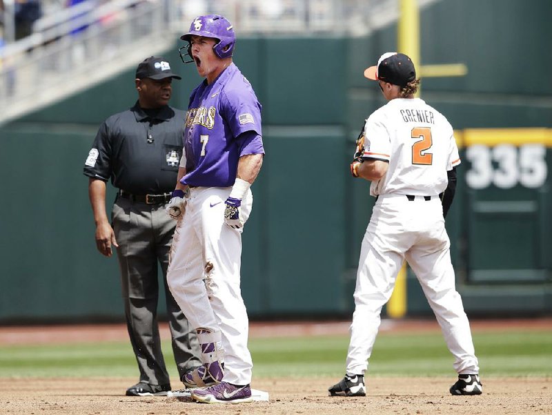 LSU infielder Greg Deichmann, batting .309 with a team-leading 19 home runs and 73 RBI, has helped the Tigers find their way back to the championship round of the College World Series.