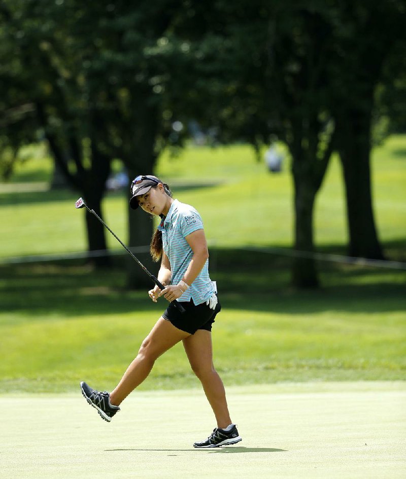 American Danielle Kang, who is winless in her six years on the LPGA Tour, is in a tie for the lead at the Women’s PGA Championship.