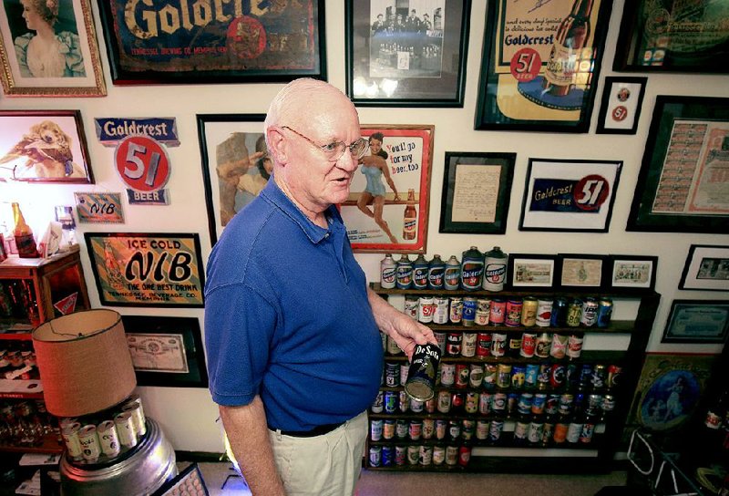 At one time, Kenn Flemmons’ breweriana collection included thousands of items. Now he mostly concentrates on items related to Tennessee Brewing Co., a former brewery in Memphis.