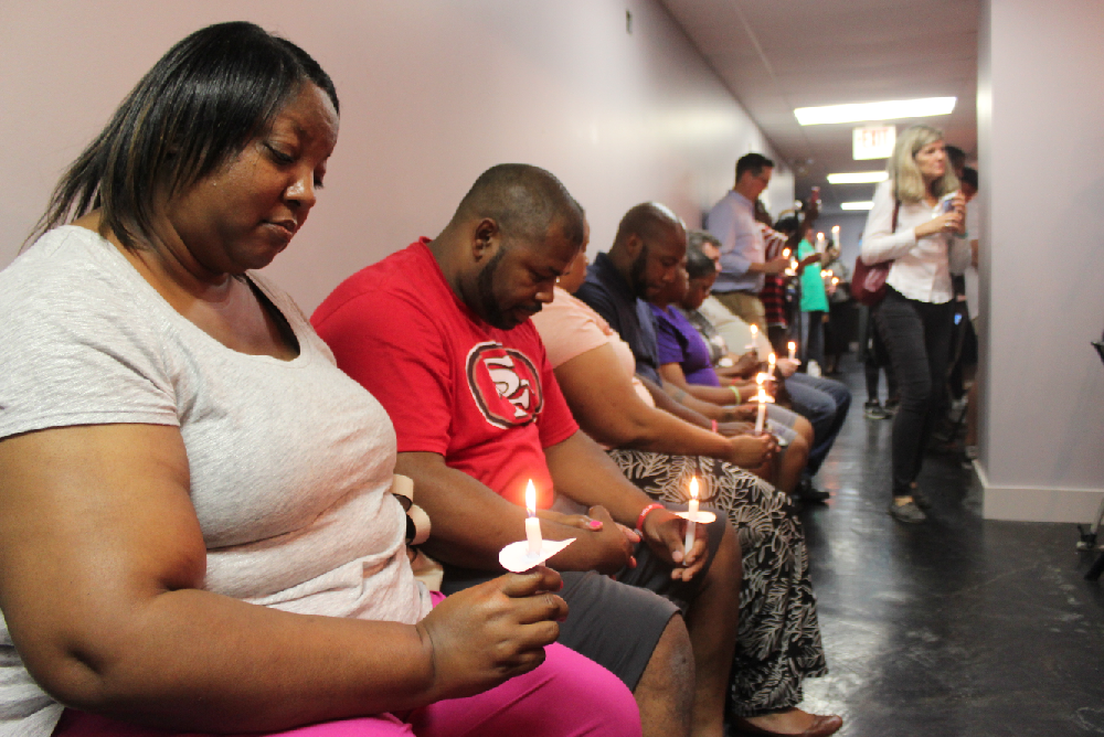 Prayer vigil after mass shooting in downtown Little Rock