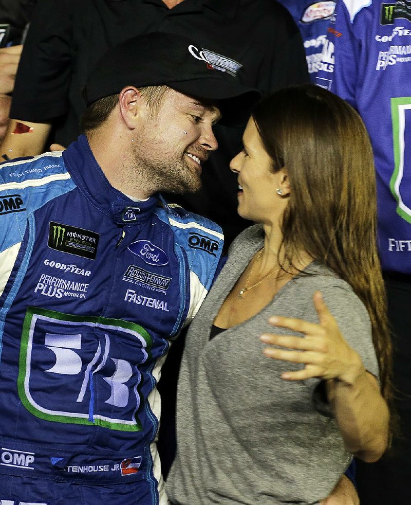 After winning the Coke Zero 400 Saturday night at Daytona International Speedway, one columnist wrote that Ricky Stenhouse Jr. might have finally stepped out of the shadow of Danica Patrick, his more celebrated girlfriend.