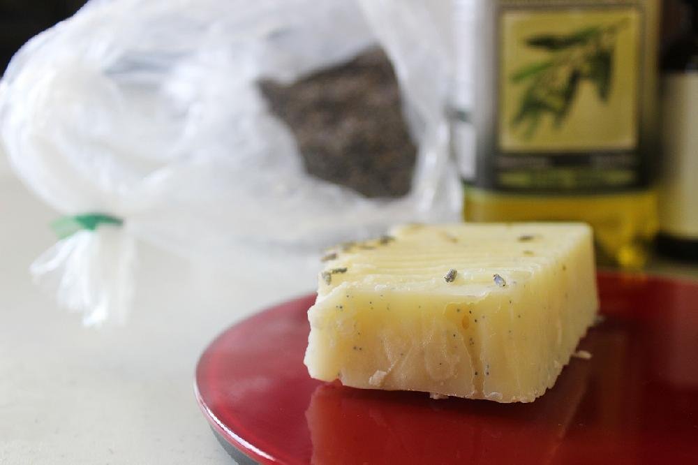 Labor, lye and lots of time is needed to make soap