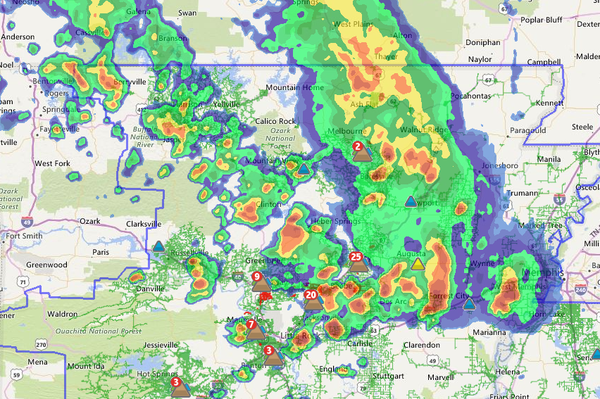 More than 5,000 without power as storms roll through state; tornado ...