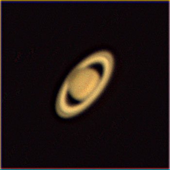 David Cater/Star-Gazing Here is an image of the Saturn and its rings near opposition shot by David Cater using an amateur telescope in Siloam Springs.