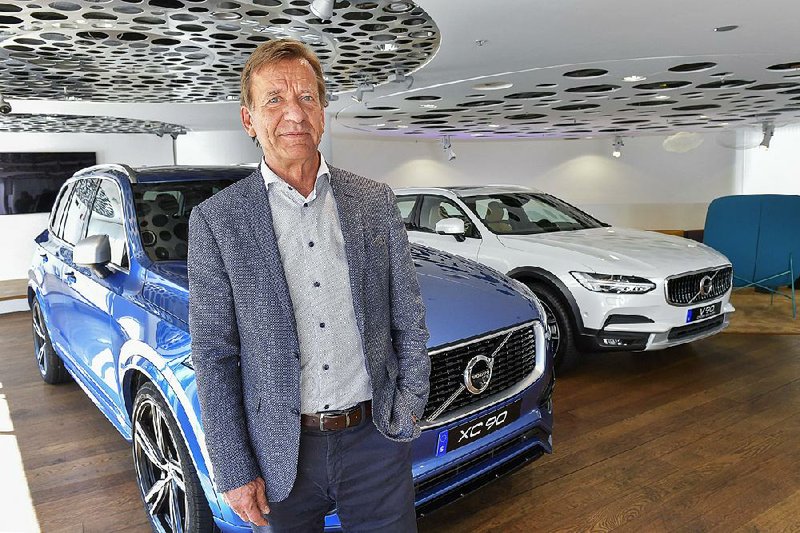 Volvo chief executive Hakan Samuelsson, shown Wednesday in Stockholm, said the automaker’s announcement “marks the end of the solely combustion engine-powered car.” 