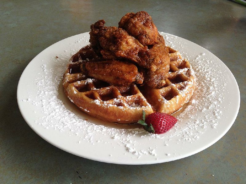 You can no longer get this Ceci’s Chicken and Belgian Waffle in North Little Rock, but you can find it on Dave Ward Drive in Conway.

