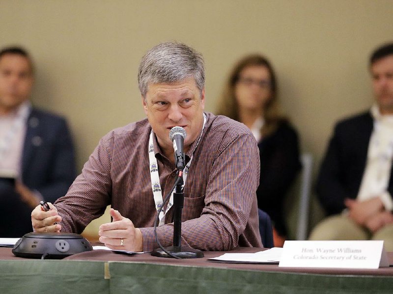 Colorado Secretary of State Wayne Williams said Saturday in Indianapolis that “the chief election official in each state should be told if there are potential breaches of that state’s [voter] data or potential intrusions.”