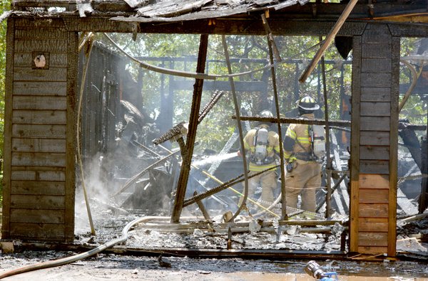 Fire Destroys Garage