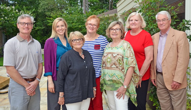 New board members: Newly installed South Arkansas Arts Center board members, are, back row, from left, Jay Brooks, Magen Olive, Joan Coffey, Sheila Talley and Ronnie Bell and front row, Lynn Dwight and Dinah Van Hook. (Not pictured is Paul Choate).