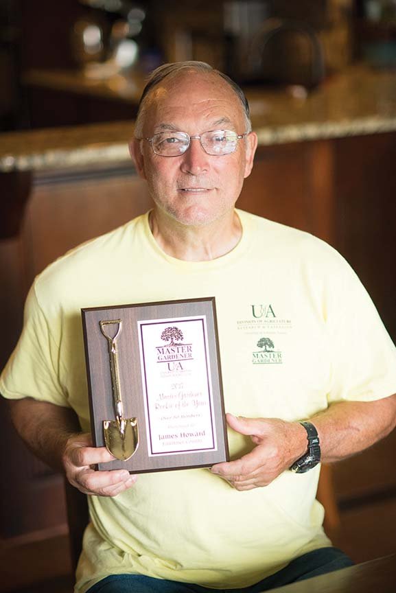 James Howard of Springhill is the 2017 State Master Gardener Rookie of the Year for programs with 51 or more members. Howard, who was honored in March as the Faulkner County Rookie Master Gardener of the Year for his work in 2016, received the state honor in May at the Arkansas State Master Gardeners Conference in Little Rock.