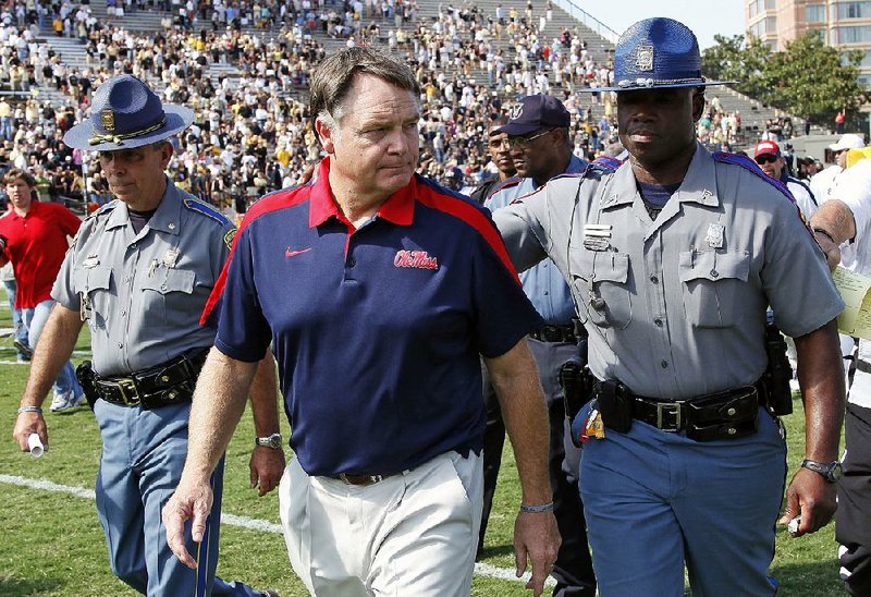 Ex-Arkansas football Coach Houston Nutt coached at the University of Mississippi from 2008-2011, but he’s now suing the school and its athletics foundation for breach of his severance agreement because of false statements he said school officials made during a long-running NCAA investigation. 
