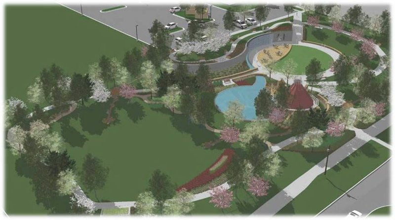 COURTESY PHOTO Supporters of the Healing Gardens of Northwest Arkansas plan to open the therapeutic garden in 2020 behind Highlands Oncology Group in Rogers. The second annual “Seeds of Hope” garden party July 27 at the Barn at the Springs in Springdale will benefit the nonprofit organization.