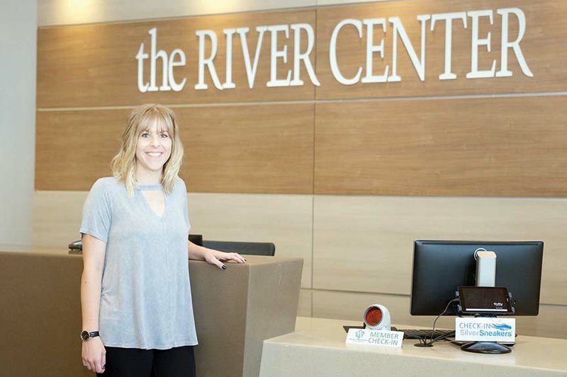 Stephanie Jones, new assistant parks director for the city of Benton, stands in the lobby of the River Center. She was promoted to the position June. 26