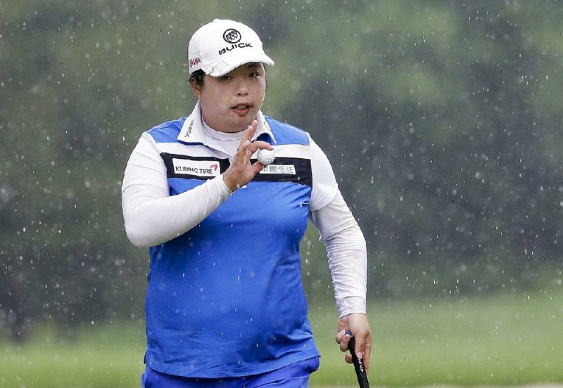 Shanshan Feng will carry a two-stroke lead into today’s third round of the U.S. Women’s Open at Trump National Golf Club in Bedminster, N.J. Feng shot a 2-under 70 on Friday to move to 8 under and leads a group of three golfers at 6 under.