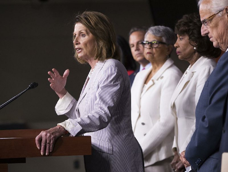 House Minority Leader Nancy Pelosi said Friday that the meeting with Russian operatives likely at the least violated campaign laws and possibly cybercrime and espionage laws. 