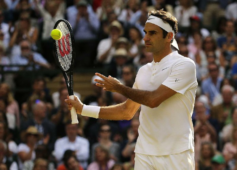 Switzerland’s Roger Federer is seeking a record eighth Wimbledon championship today when he faces Marin Cilic in the men’s final. 