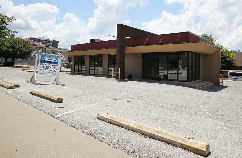 About 26,000 vehicles a day pass by this building at College Avenue and Dickson Street in Fayetteville, according to the state figures. The property is considered the gateway to the Dickson Street entertainment district.