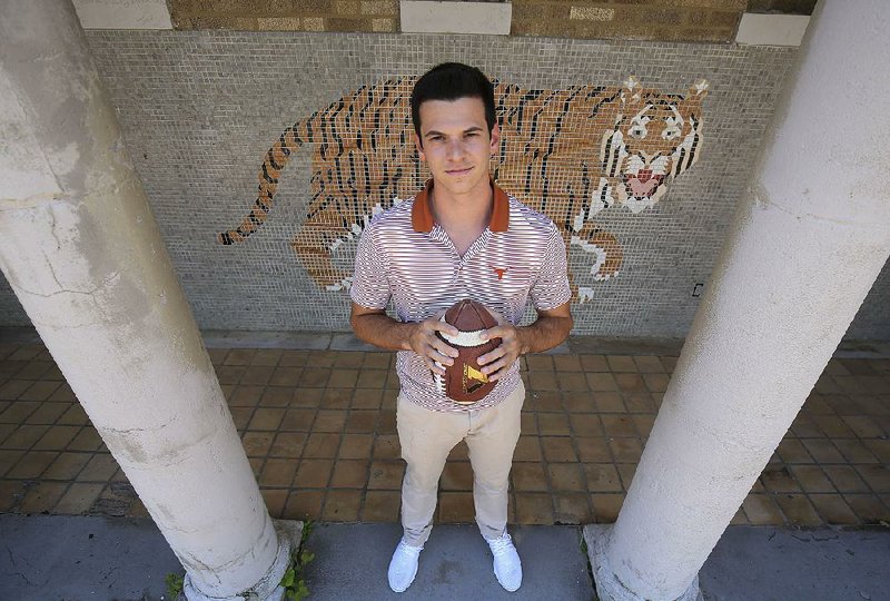Jason Ronnel was the kicker for Little Rock Central’s football team in 2016. He was the Tigers’ leading scorer with 10 field goals and 28 extra points. Also, Ronnel averaged 39.0 yards per punt with a long of 59. He plans to walk on as a kicker at Texas. 
