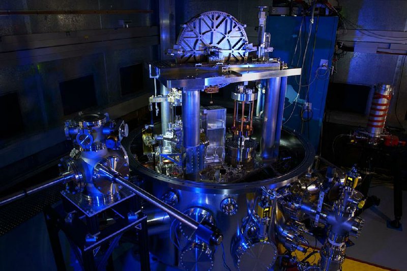 The National Institute of Standards and Technology used this instrument called a Kibble balance to calculate Planck’s constant as researchers seek to redefine the kilogram. 