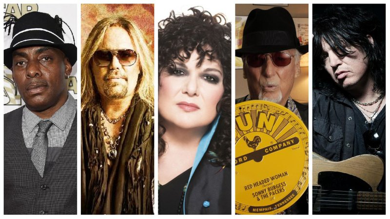 The Arkansas State Fair lineup this year includes Coolio (from left), Vince Neil of Motley Crue, Ann Wilson of Heart, Sonny Burgess & The Pacers and Tom Keifer of Cinderella.