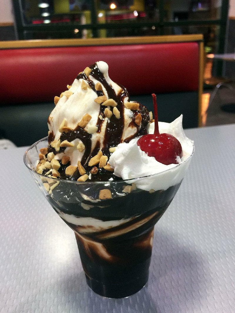 A hot fudge sundae from Sonic hits the spot.