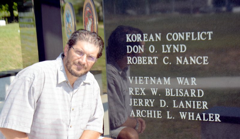 Michael Burchfiel/Herald-Leader John Brown University Professor Preston Jones will take etchings of Vietnam Veterans&#8217; names later this month in Washington, D.C.