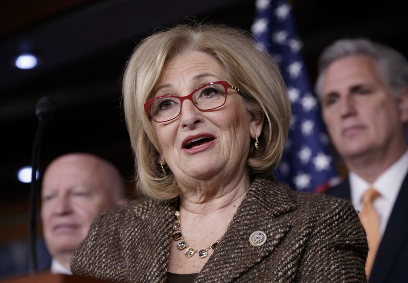 In this March 10, 2017 file photo, House Budget Committee Chair Rep. Diane Black, R-Tenn. speaks on Capitol Hill in Washington. 