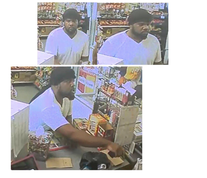 These photos released by the Little Rock Police Department show a man who robbed the Fair Park Grocery on Friday, authorities said.