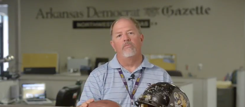 Chip Souza, Northwest Arkansas Democrat Gazette sports editor, hosts the weekly Prep Rally video broadcast.