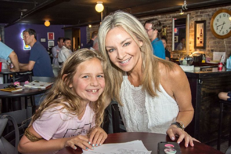 Arkansas Democrat-Gazette/ CARY JENKINS
 
Berkeley Courtney-Moore and her mother Alyson Courtney in July 2017.