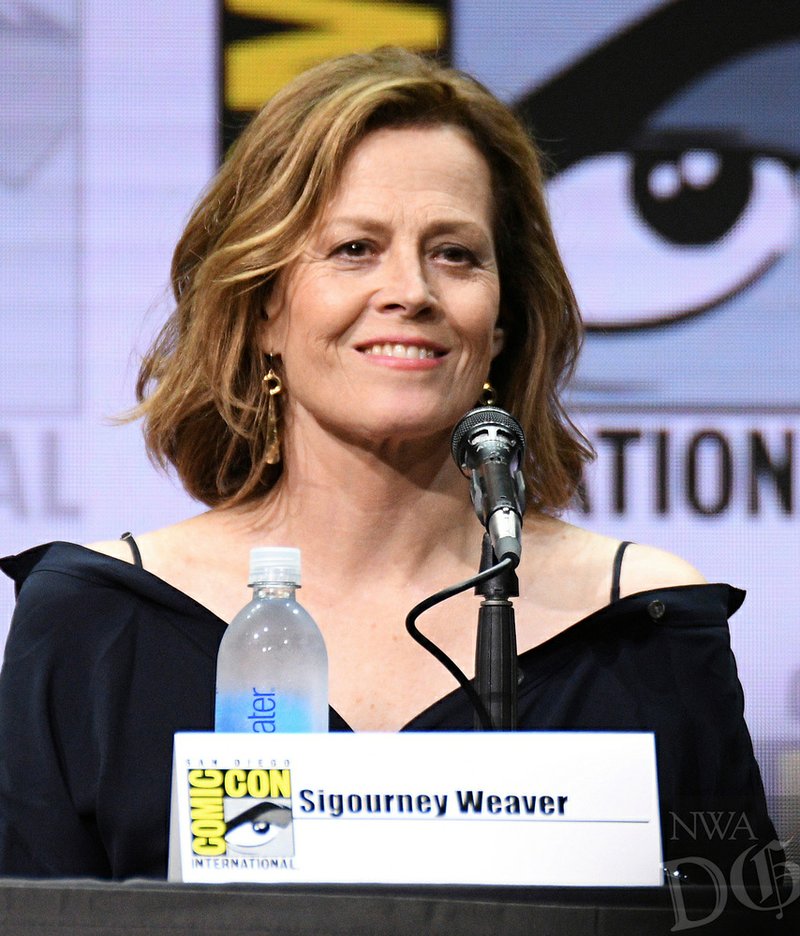Sigourney Weaver attends the "Marvel's The Defenders" panel on day two of Comic-Con International on Friday, July 21, 2017, in San Diego. 