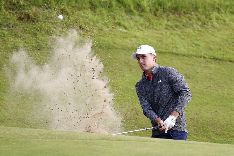American Jordan Spieth shot a 5-under-par 65 at Royal Birkdale on Saturday and held a three-shot lead heading into today’s ÿnal round of the British Open.