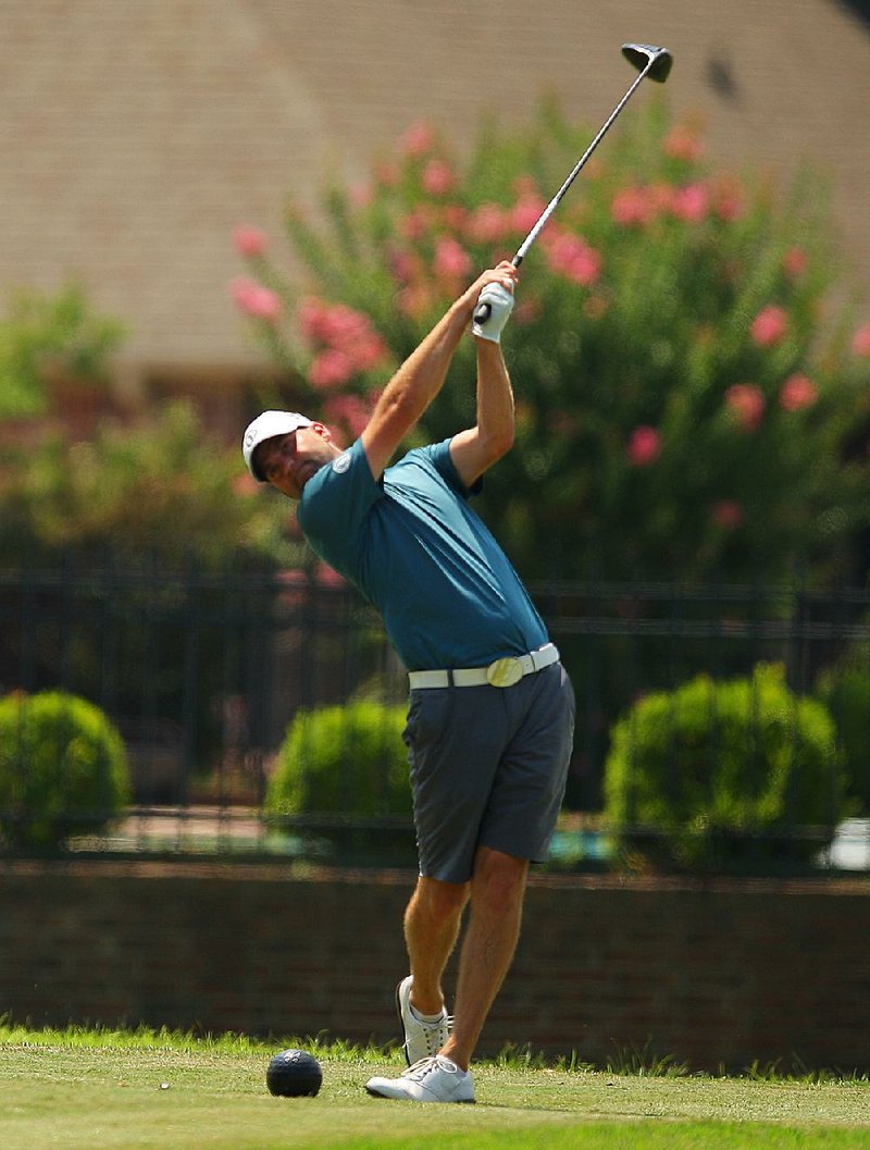 Stafford Gray of Lonoke leads after the second round of the Maumelle Classic. Gray shot a 2-under-par 70 on Saturday at Maumelle Country Club and leads Ryan Spurlock by one stroke.