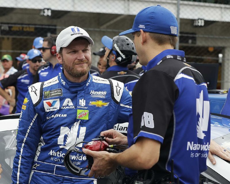 Dale Earnhardt Jr. will start 13th in today’s Brickyard 400 at the Indianapolis Motor Speedway. Kyle Busch will start on the pole with a qualifying speed of 187.301 mph. 