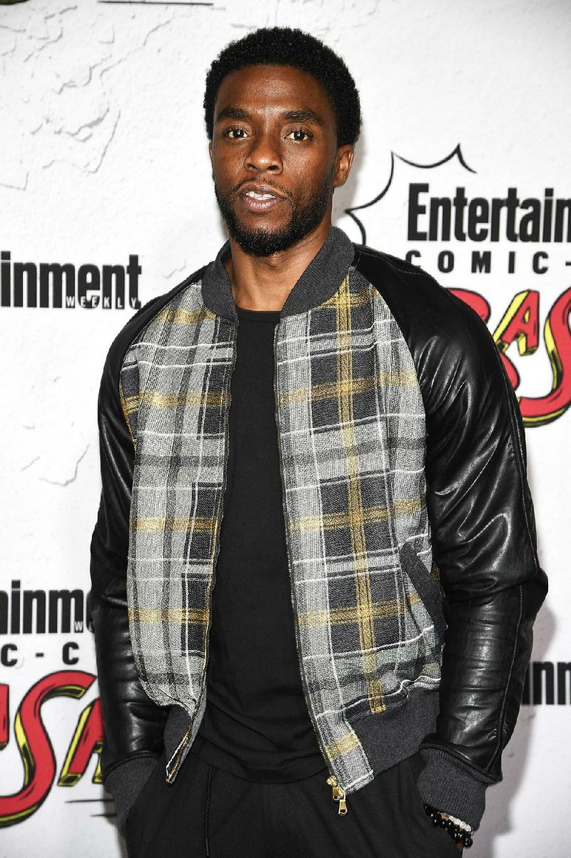 Chadwick Boseman at the Entertainment Weekly Comic-Con Celebration on day three of Comic-Con International on Saturday, July 22, 2017, in San Diego. 