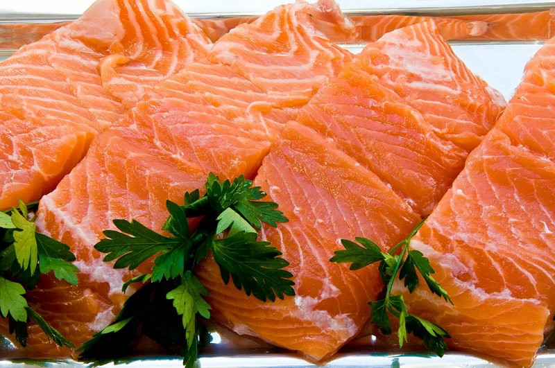 Sushi-grade salmon is suitable for serving and eating raw.