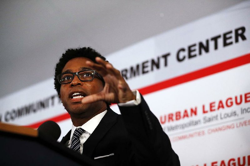 “This building has to mean something,” City Council member Wesley Bell said as he spoke Wednesday in Ferguson, Mo., during the opening of a community center built on the site where a store was burned down during rioting in 2014. 