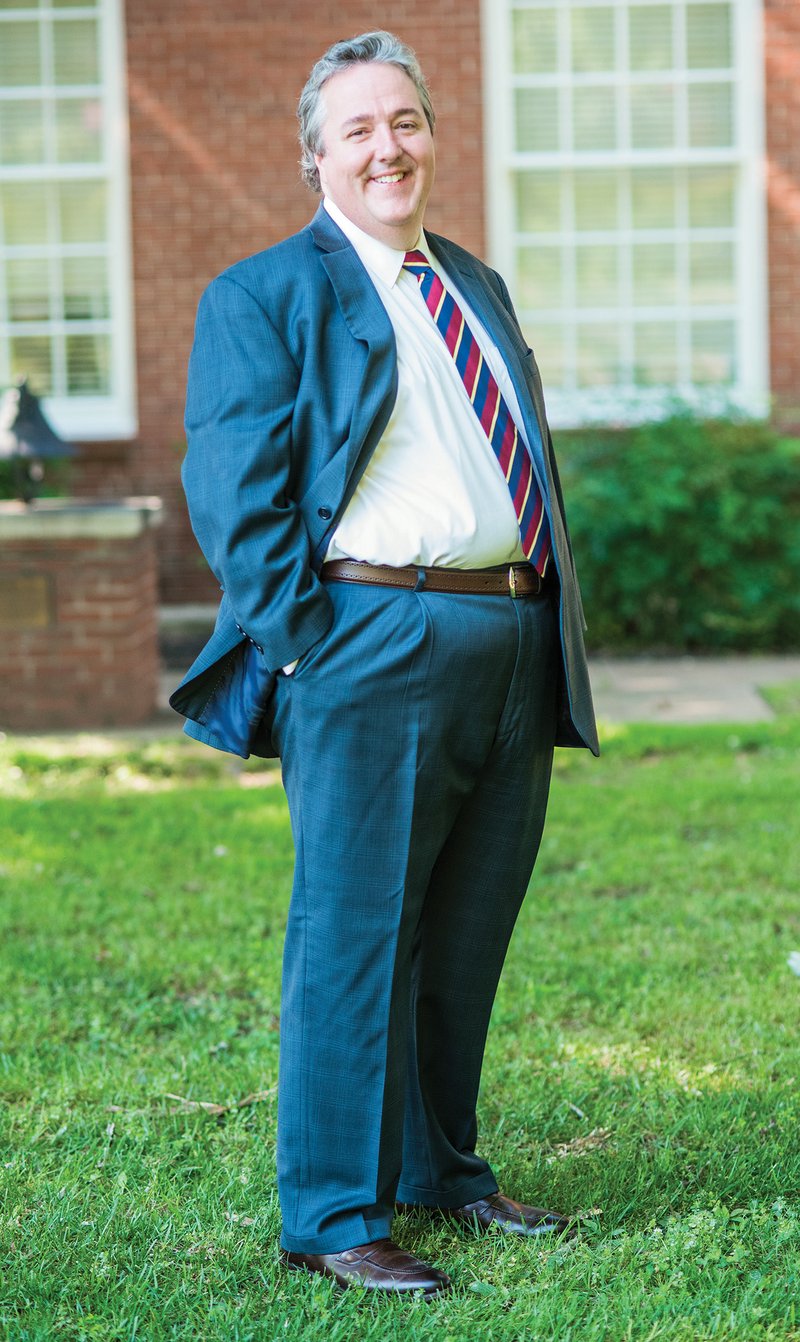 Lyon College President Joseph King stands on the campus in Batesville. The college has tremendous potential for enrollment growth, fundraising and programmatic enhancements, King said.