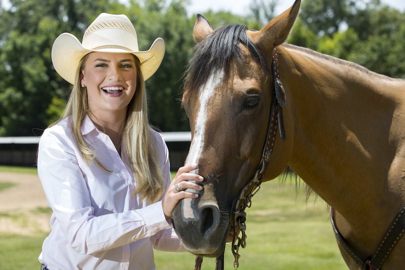 Shelbi Rice, who will be a senior in the fall at Cedarville High School, is the state barrel racing and pole bending champion this year and was the Arkansas High School Rodeo Queen in 2016. She recently competed in the National High School Rodeo Finals in Gillette, Wyo.