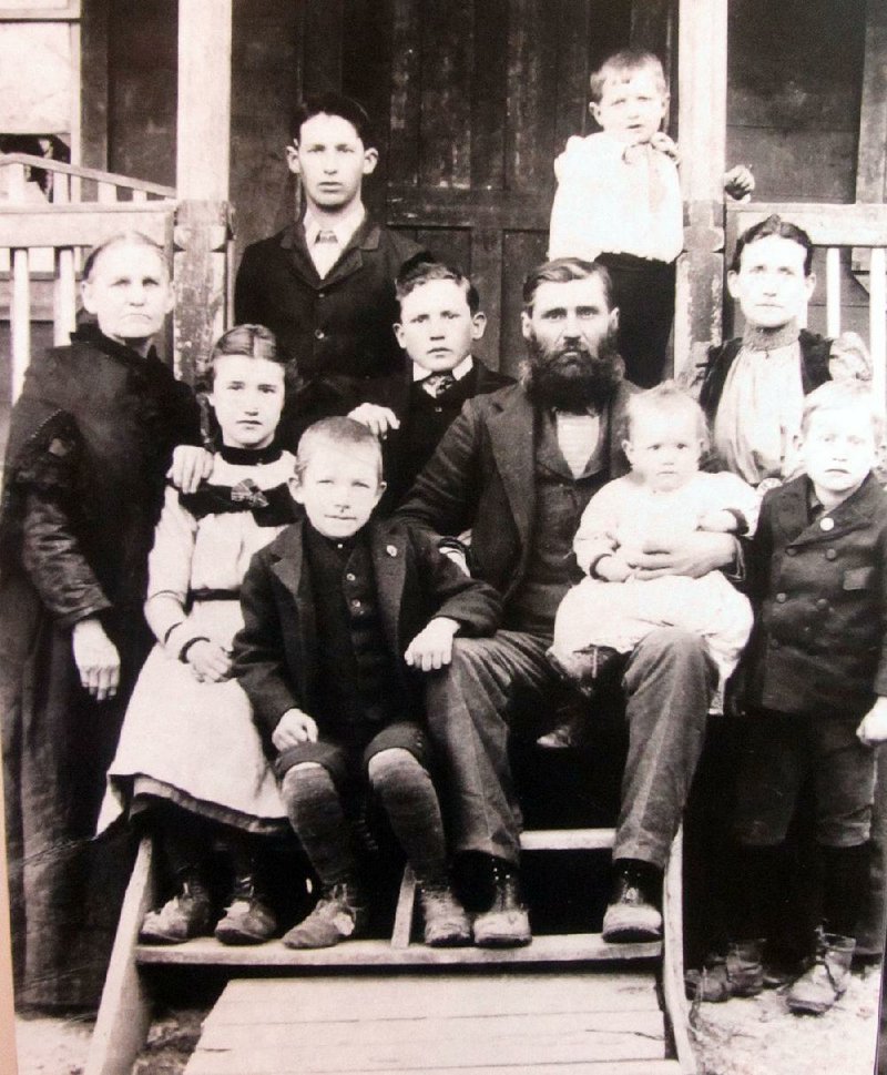 A photograph at Buffalo National River’s Tyler Bend Visitor Center shows an extended family who lived near the waterway a century or so ago.