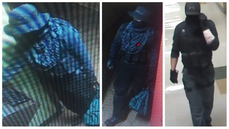 Police on Wednesday, Aug. 2, 2017, released photos of a suspected burglar linked to recent burglaries at churches and a school in Fort Smith.